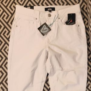 Lularoe NWT distressed white jeans
